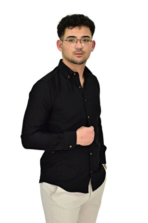 Erkek Likralı Spor Silim Fit Gömlek BGL-ST04326