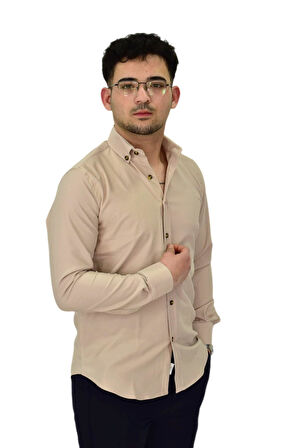 Erkek Likralı Spor Silim Fit Gömlek BGL-ST04326