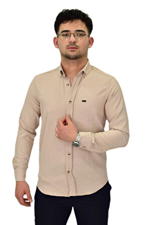 Erkek Likralı Spor Silim Fit Gömlek BGL-ST04327