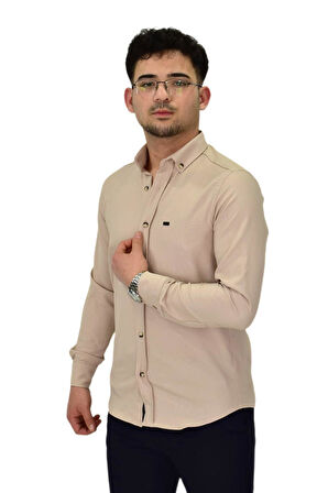 Erkek Likralı Spor Silim Fit Gömlek BGL-ST04327
