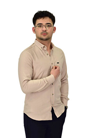 Erkek Likralı Spor Silim Fit Gömlek BGL-ST04327