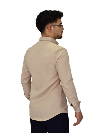 Erkek Likralı Spor Silim Fit Gömlek BGL-ST04327