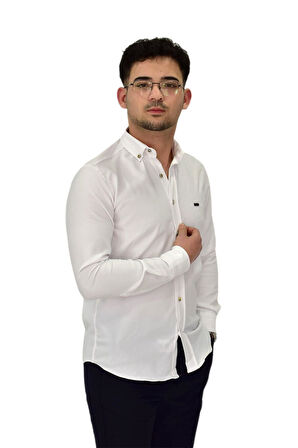 Erkek Likralı Spor Silim Fit Gömlek BGL-ST04327