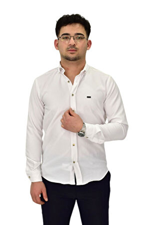 Erkek Likralı Spor Silim Fit Gömlek BGL-ST04327