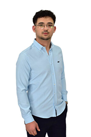 Erkek Likralı Spor Silim Fit Gömlek BGL-ST04327