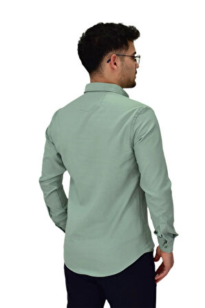 Erkek Likralı Spor Silim Fit Gömlek BGL-ST04327