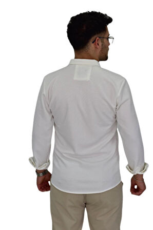 Erkek Likralı Spor Silim Fit Gömlek BGL-ST04331