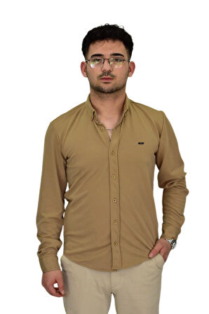 Erkek Likralı Spor Silim Fit Gömlek BGL-ST04332