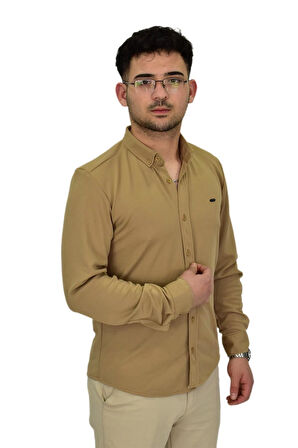 Erkek Likralı Spor Silim Fit Gömlek BGL-ST04332