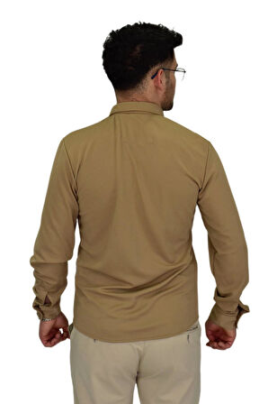 Erkek Likralı Spor Silim Fit Gömlek BGL-ST04332