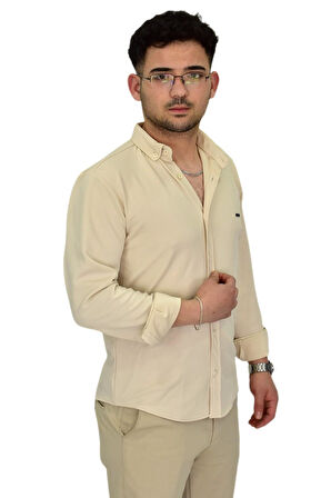 Erkek Likralı Spor Silim Fit Gömlek BGL-ST04332