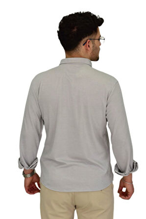 Erkek Likralı Spor Silim Fit Gömlek BGL-ST04333