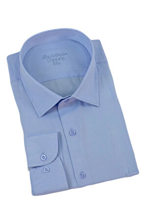 Erkek Büyük Beden Klasik Tek Cepli Uzun Kol Gömlek BGL-ST04337