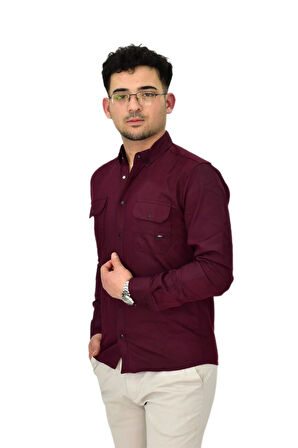 Erkek Spor Likralı Gömlek BGL-ST04343