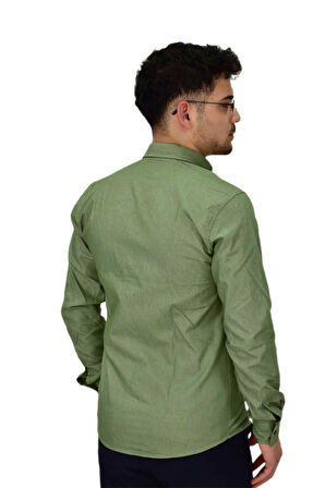 Erkek Spor Likralı Gömlek BGL-ST04343
