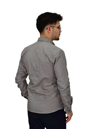 Erkek Spor Likralı Gömlek BGL-ST04343