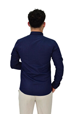 Erkek Spor Likralı Gömlek BGL-ST04343