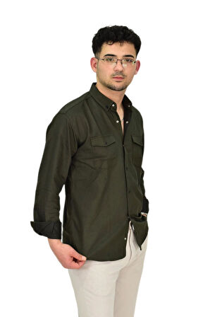 Erkek Spor Likralı Gömlek BGL-ST04343