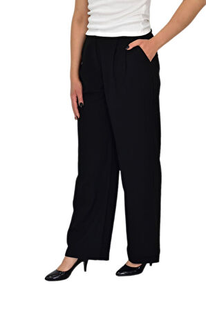 Kadın Pileli Bol Pantolon BGL-ST04352