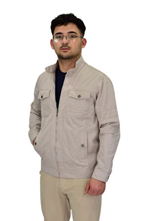 Erkek Mevsimlik Kanvas Spor Mont 8001 BGL-ST04369