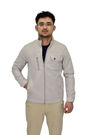 Erkek Mevsimlik Kanvas Spor Mont 8094 BGL-ST04370