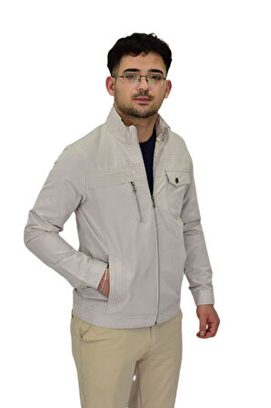 Erkek Mevsimlik Kanvas Spor Mont 8094 BGL-ST04370