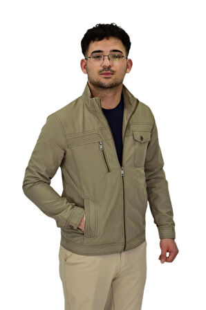 Erkek Mevsimlik Kanvas Spor Mont 8094 BGL-ST04370
