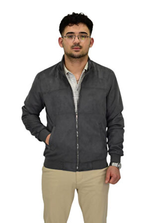 Erkek Mevsimlik Süet Spor Mont 8051 BGL-ST04373