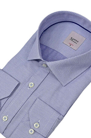Erkek Slim Fitt Uzun Kol Gömlek 2381 BGL-ST04374
