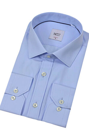 Erkek Slim Fitt Uzun Kol Gömlek 2290 BGL-ST04378