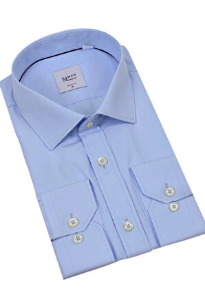 Erkek Slim Fitt Uzun Kol Gömlek 2290 BGL-ST04378