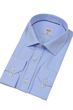Erkek Slim Fitt Uzun Kol Kulplu Gömlek 2396 BGL-ST04379