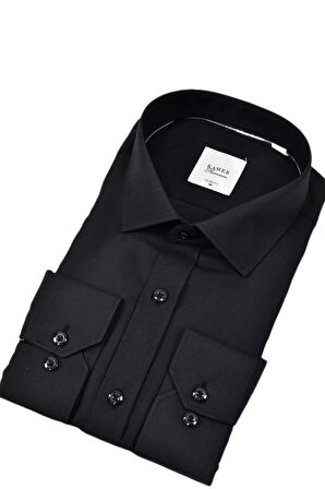 Erkek Slim Fitt Uzun Kol Kulplu Gömlek 2396 BGL-ST04379