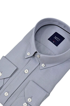 Erkek Slim Fitt Uzun Kol Gömlek 2424 BGL-ST04381