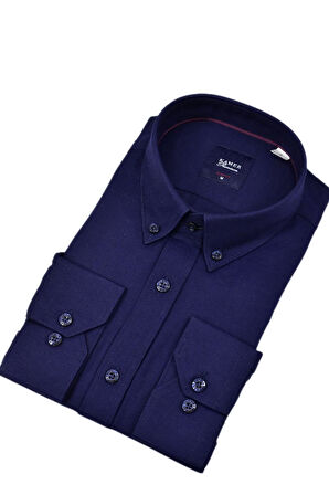 Erkek Slim Fitt Uzun Kol Gömlek 2424 BGL-ST04381