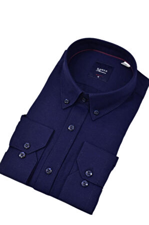 Erkek Slim Fitt Uzun Kol Gömlek 2424 BGL-ST04381