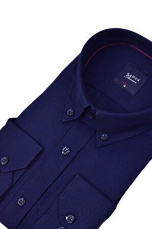 Erkek Slim Fitt Uzun Kol Gömlek 2424 BGL-ST04381