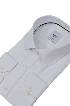 Erkek Slim Fitt Armürlü Uzun Kol Gömlek 2413 BGL-ST04383
