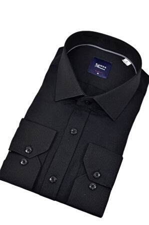 Erkek Slim Fitt Armürlü Uzun Kol Gömlek 2413 BGL-ST04383