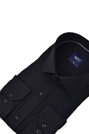 Erkek Slim Fitt Armürlü Uzun Kol Gömlek 2413 BGL-ST04383