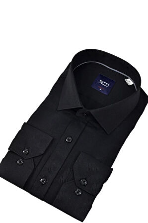 Erkek Slim Fitt Armürlü Uzun Kol Gömlek 2413 BGL-ST04383