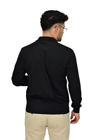 Erkek Büyük Beden Mevsimlik Polo Yaka Sweatshirt 1-6830 BGL-ST04415