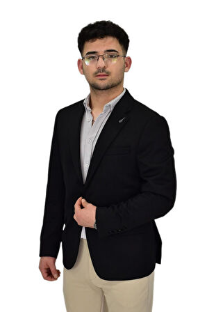 Erkek Siyah Tek Spor Ceket BGL-ST04466