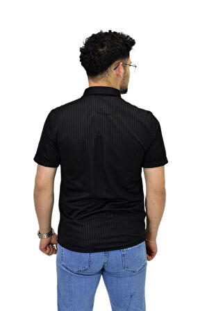 Erkek Spor Silim Fit Kısa Kol Gömlek BGL-ST04480
