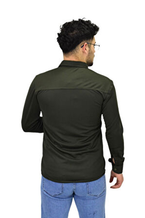 Erkek Spor Silim Fit Uzun Kol Gömlek BGL-ST04484