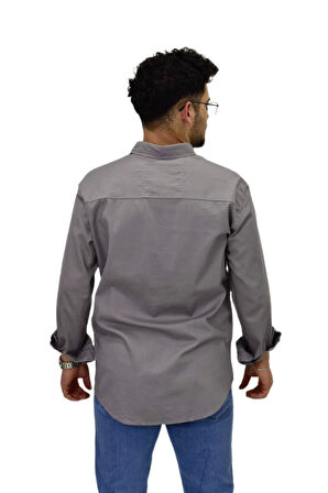 Erkek Büyük Beden Spor Likralı Gömlek BGL-ST04486