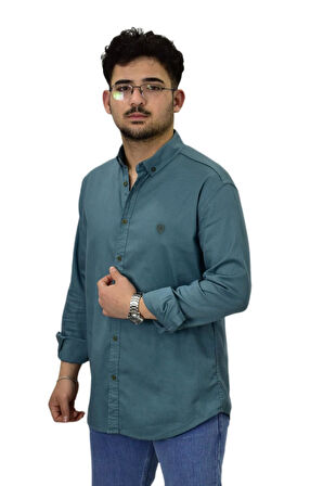 Erkek Büyük Beden Spor Likralı Gömlek BGL-ST04486