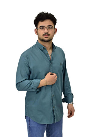 Erkek Büyük Beden Spor Likralı Gömlek BGL-ST04486