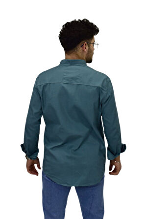 Erkek Büyük Beden Spor Likralı Gömlek BGL-ST04486