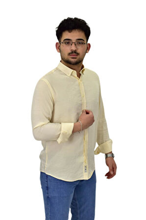 Erkek Spor Silim Fit Uzun Kol Gömlek G5033 BGL-ST04492